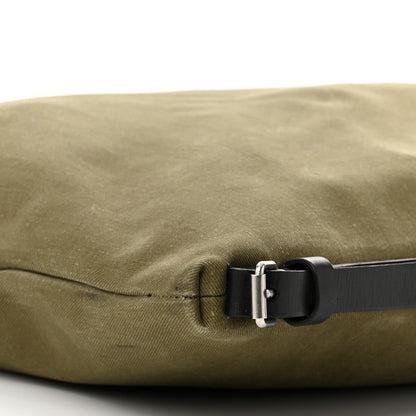 Saint Laurent Canvas Calfskin Gabardine Convertible ID Khaki Black 9 of 10