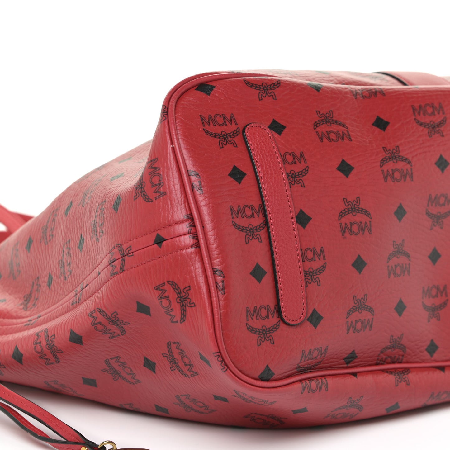 Visetos Large Liz Reversible Shopper Tote Ruby Red