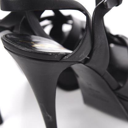 Saint Laurent Calfskin Tribute 105 Platform Sandals 42 Black 7 of 11
