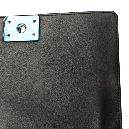 Chanel Lambskin Quilted Medium Boy Flap Black 12 of 15