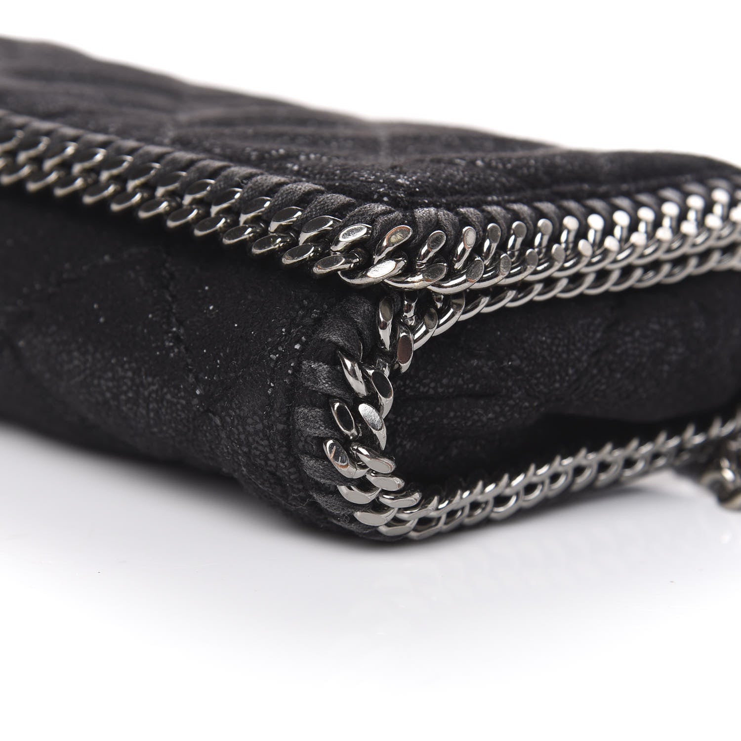 Stella McCartney Shaggy Deer Quilted Falabella Crossbody Bag Black 6 of 8