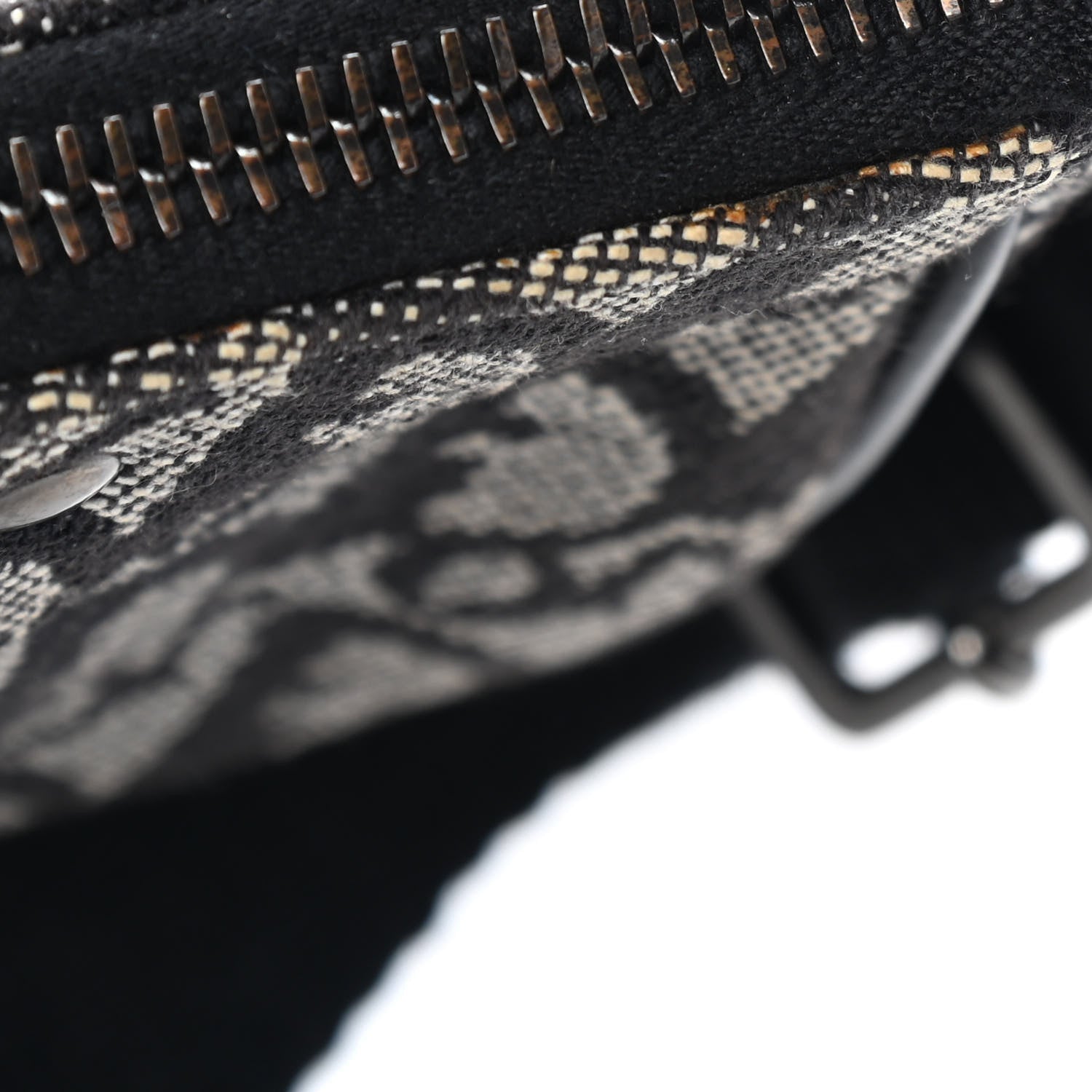 Christian Dior Monogram Saddle Pochette Black 7 of 7