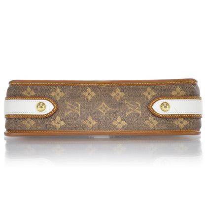 Louis Vuitton Monogram Rayures Tisse Clutch Red 6 of 9