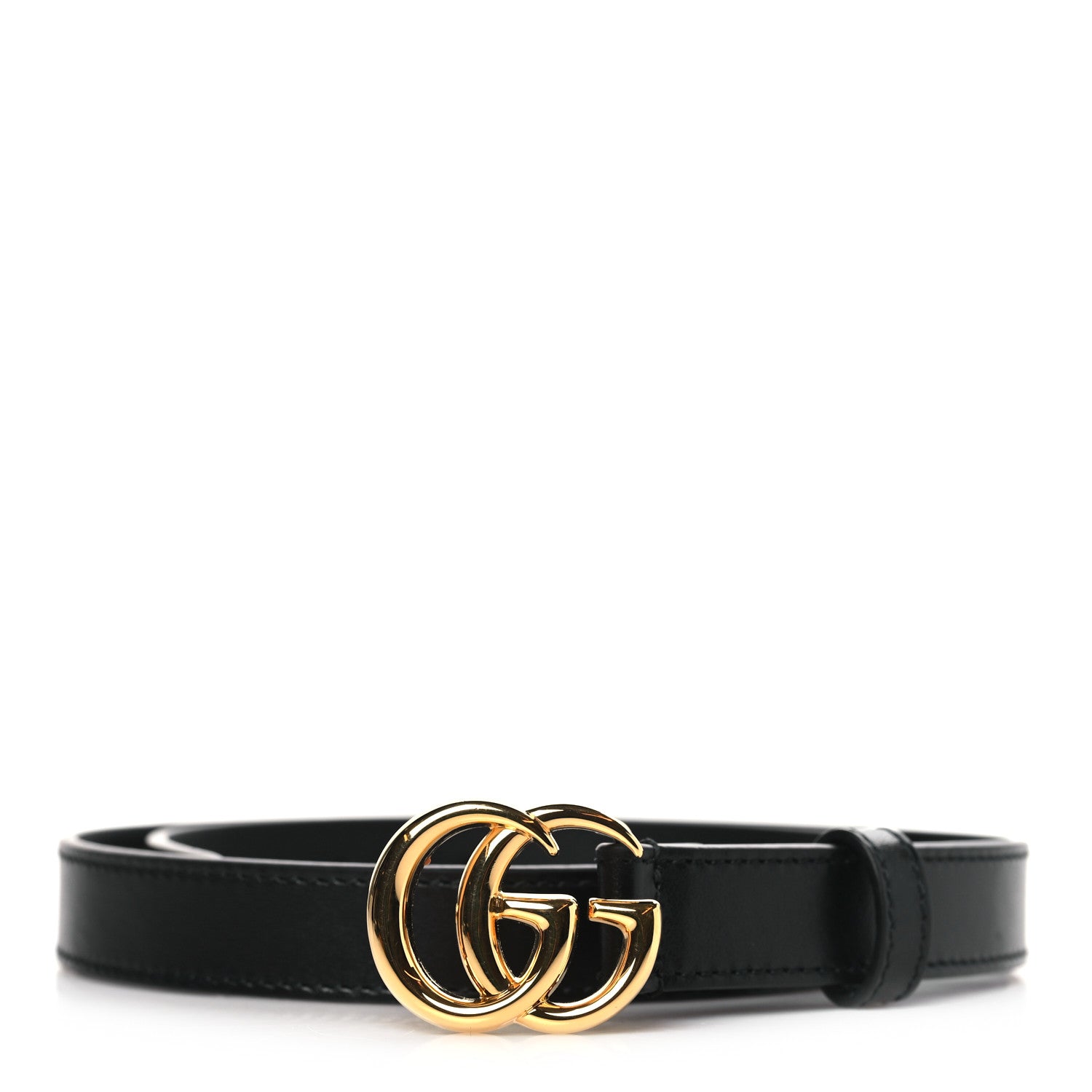 Gucci Calfskin Double G 20mm Belt 70 28 Black 1 of 6