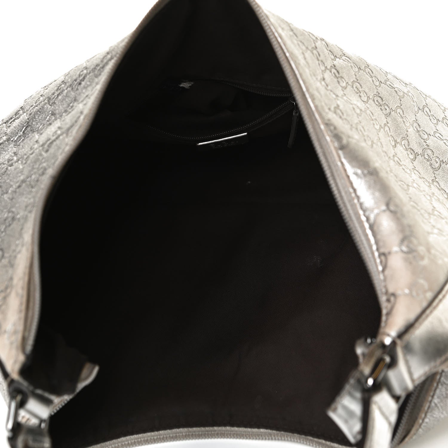 Gucci Metallic Guccissima Hobo Silver 4 of 16