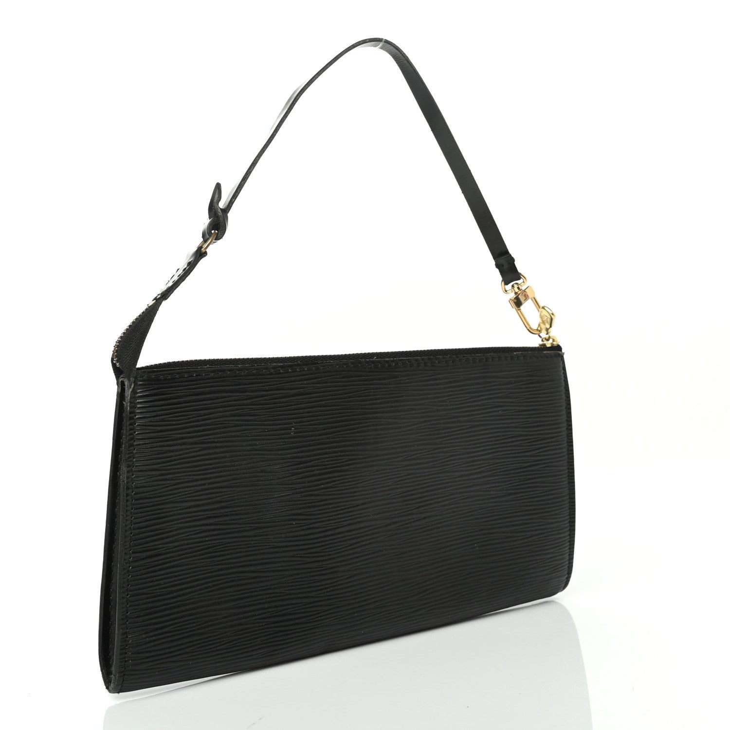 Louis Vuitton Epi Pochette Accessories 24 Black 4 of 10