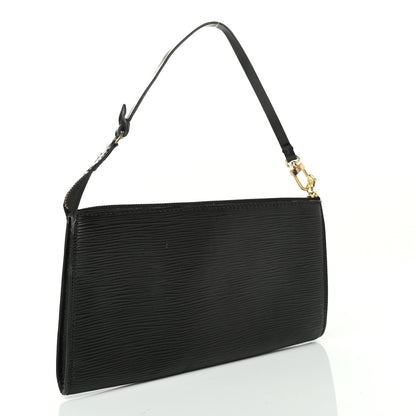 Louis Vuitton Epi Pochette Accessories 24 Black 4 of 10