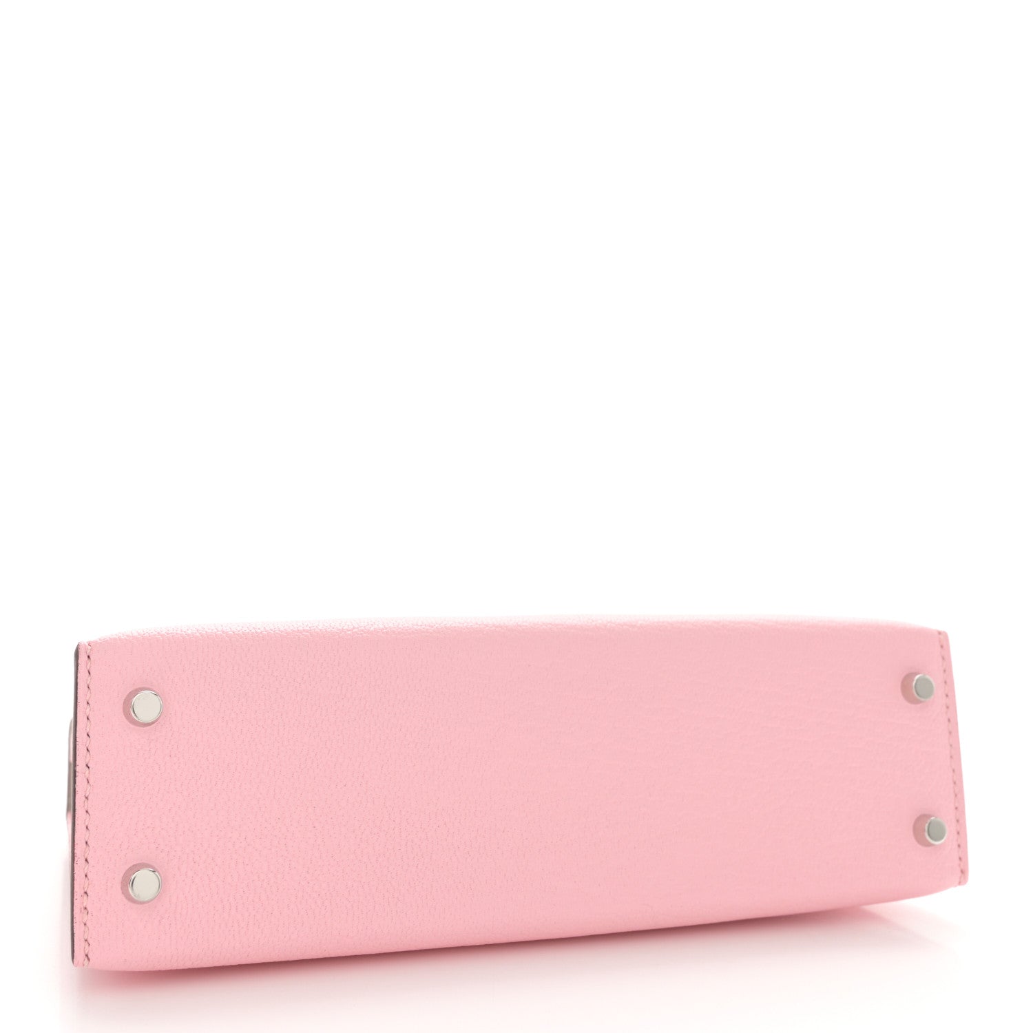 Hermes Chevre Mysore Horseshoe Mini Kelly Sellier 20 Rose Sakura Gris Perle 4 of 10