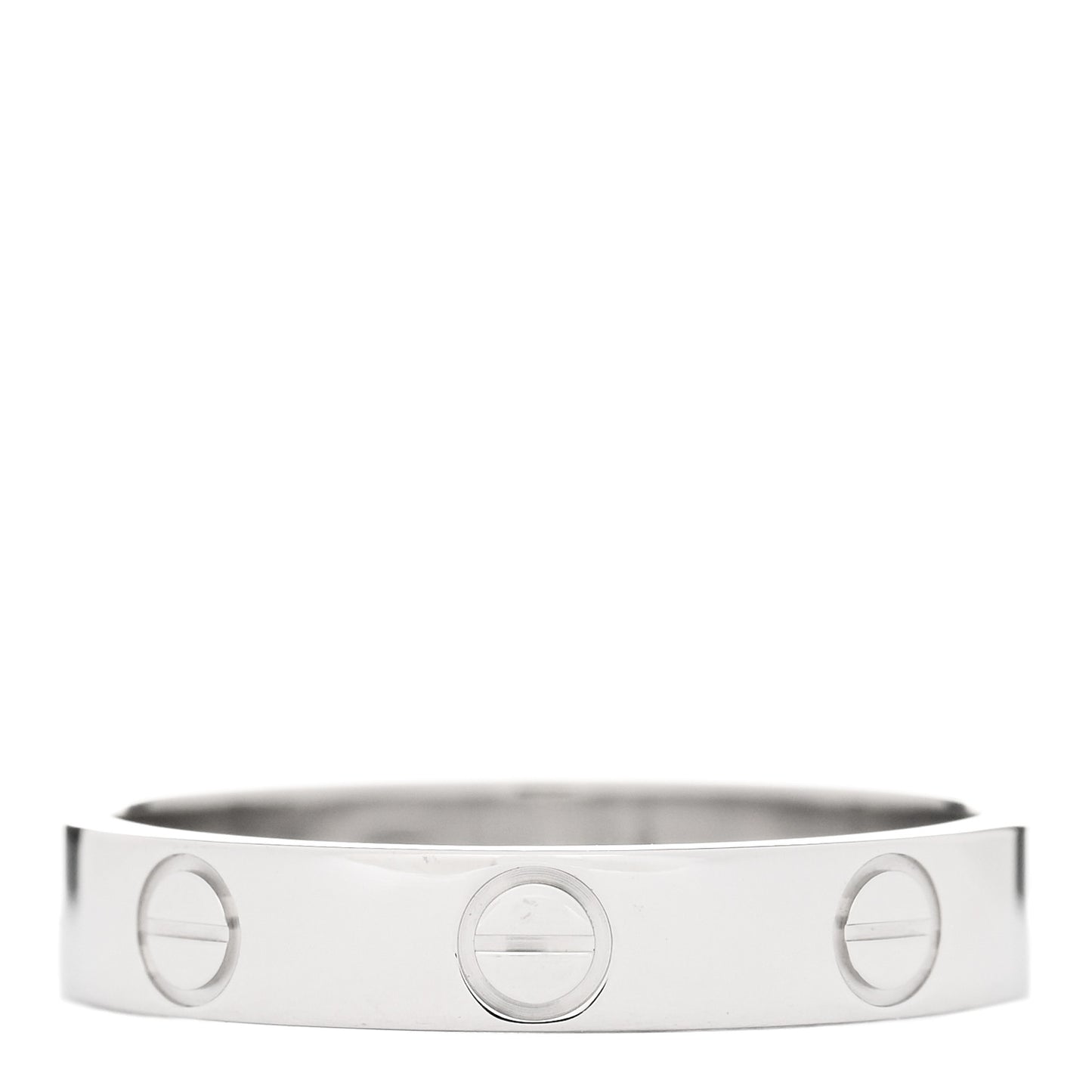 Platinum 3.5mm LOVE Wedding Band Ring 53 6.5