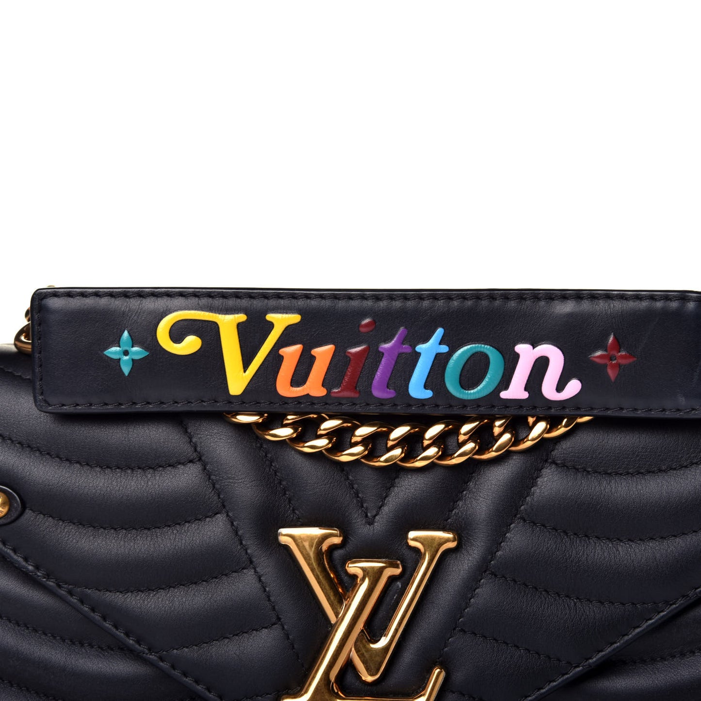 Calfskin New Wave Chain MM Black