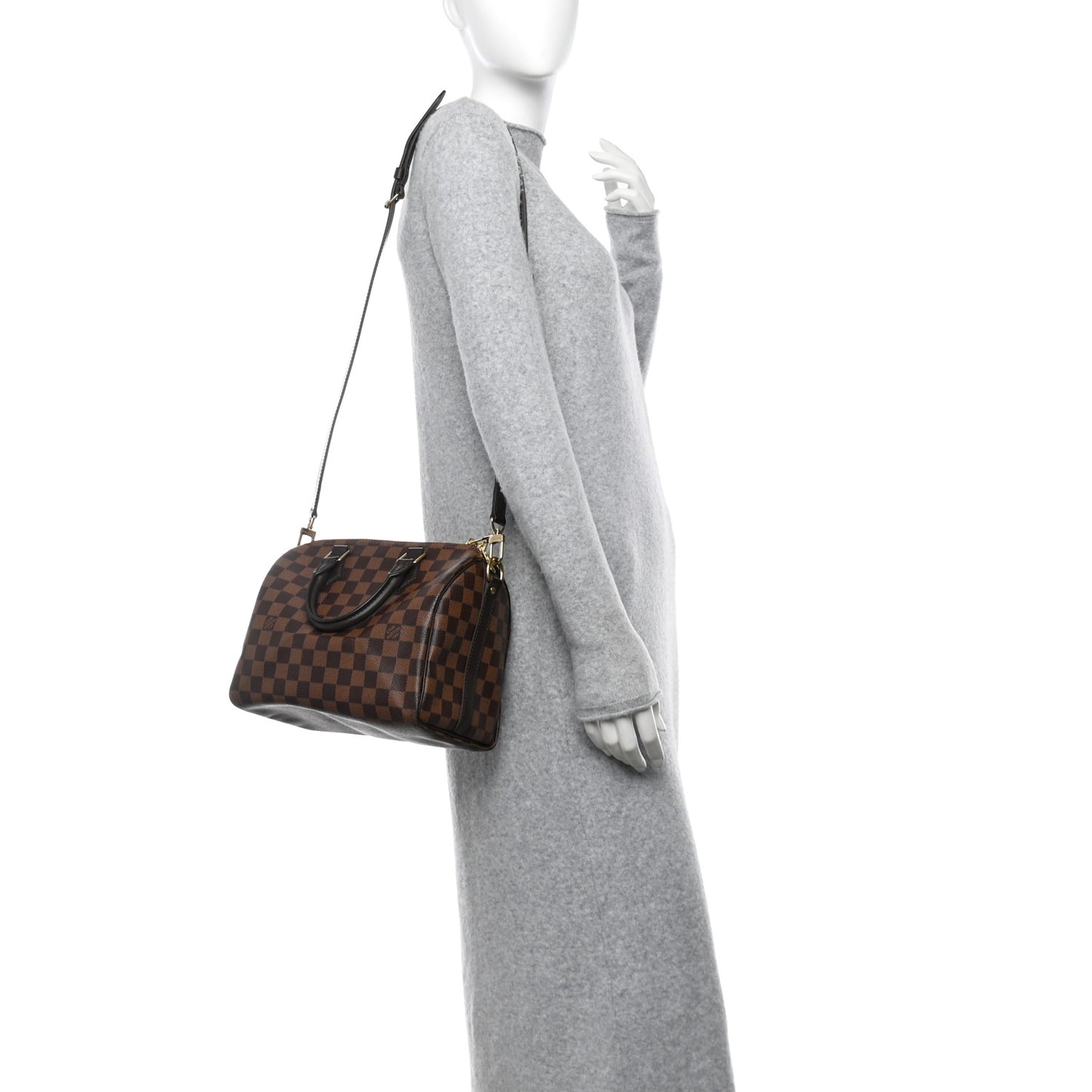 Damier Ebene Speedy Bandouliere 25