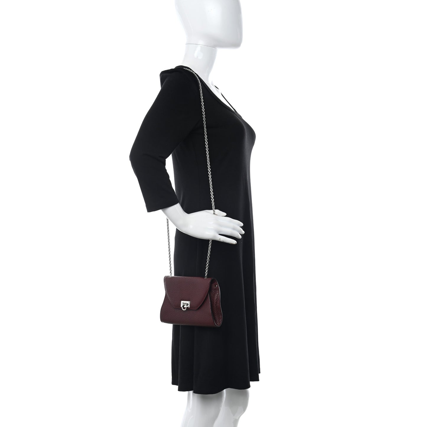 Deerskin Gancini Flap Crossbody