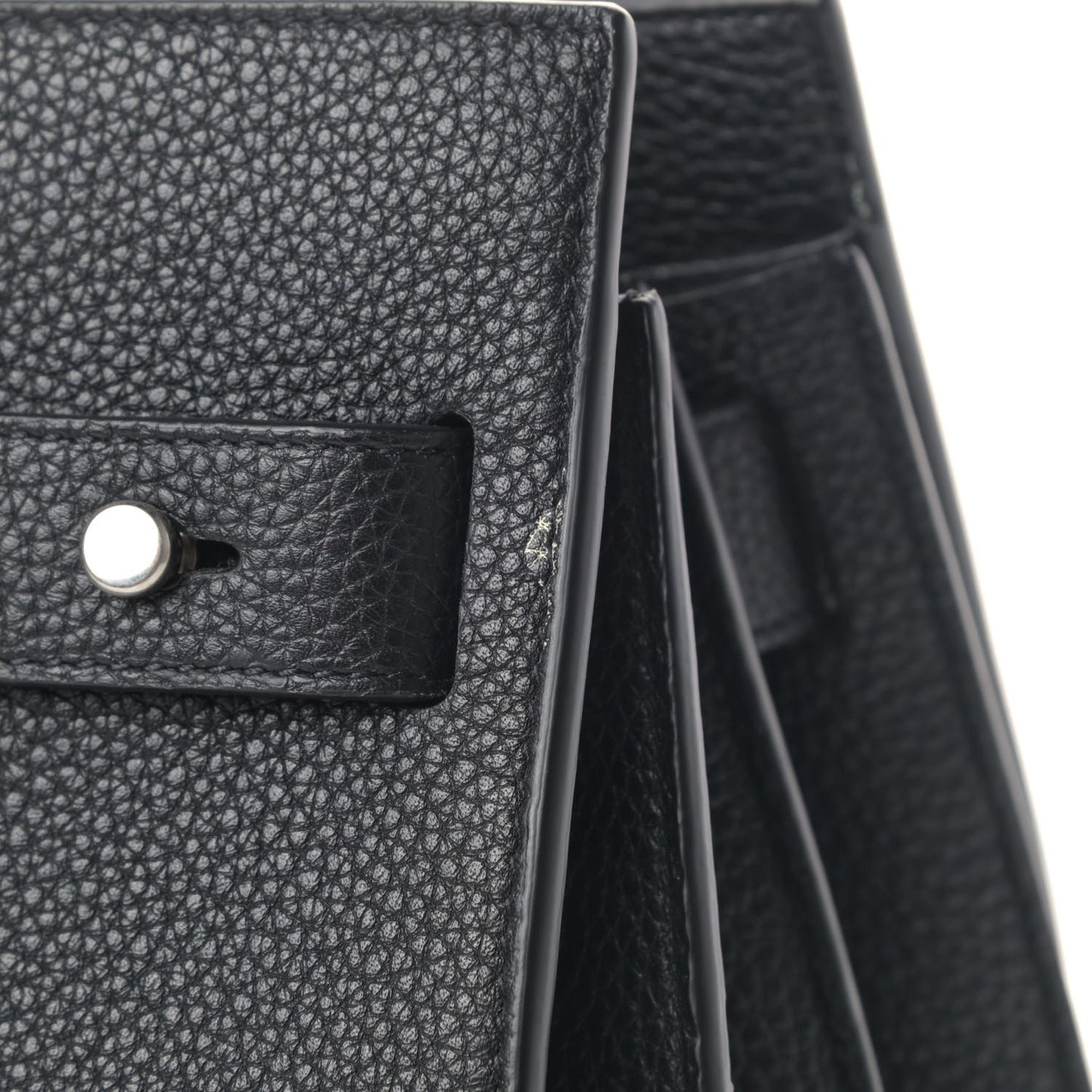 Grained Calfskin Small Supple Sac De Jour Black