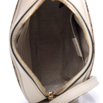 Gucci Monogram Dollar Calfskin Mini Bree Messenger Bag Beige Ebony Avoire 5 of 10