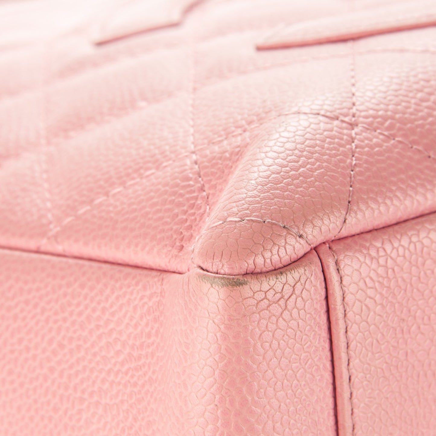 Caviar Quilted Petit Shopping Tote PST Pink