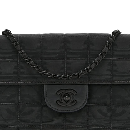 Chanel Nylon Medium Travel Flap Black 9 of 11