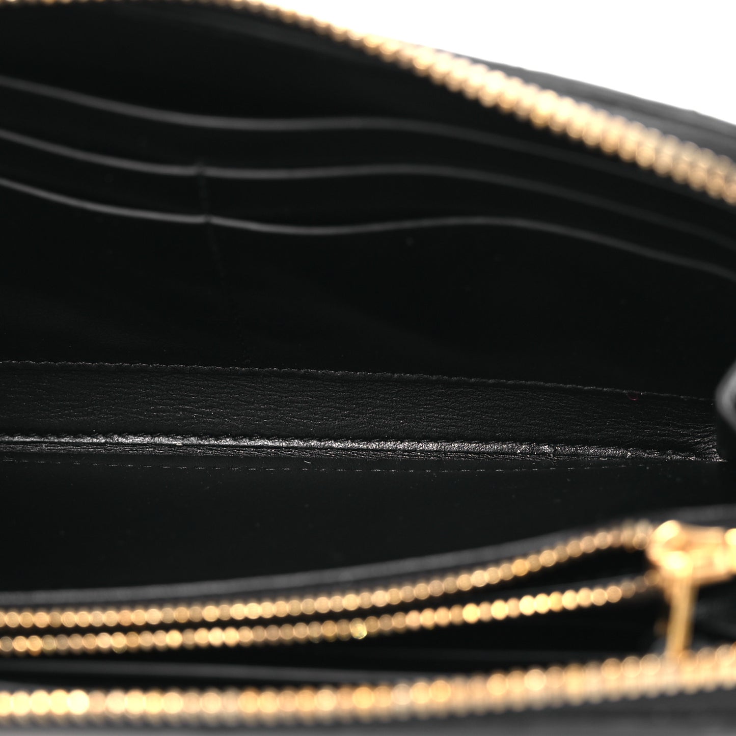 Nappa Intrecciato Zip Around Wallet Black