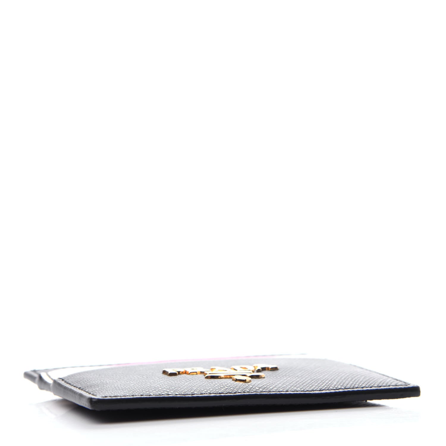 Prada Saffiano Card Holder Black Ibisco 4 of 8