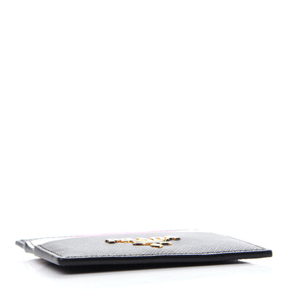 Prada Saffiano Card Holder Black Ibisco 4 of 8