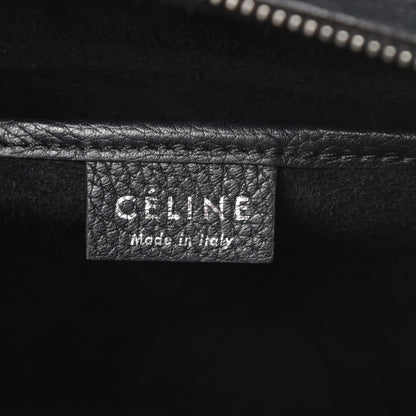 Celine Drummed Calfskin Nano Luggage Black 6 of 13