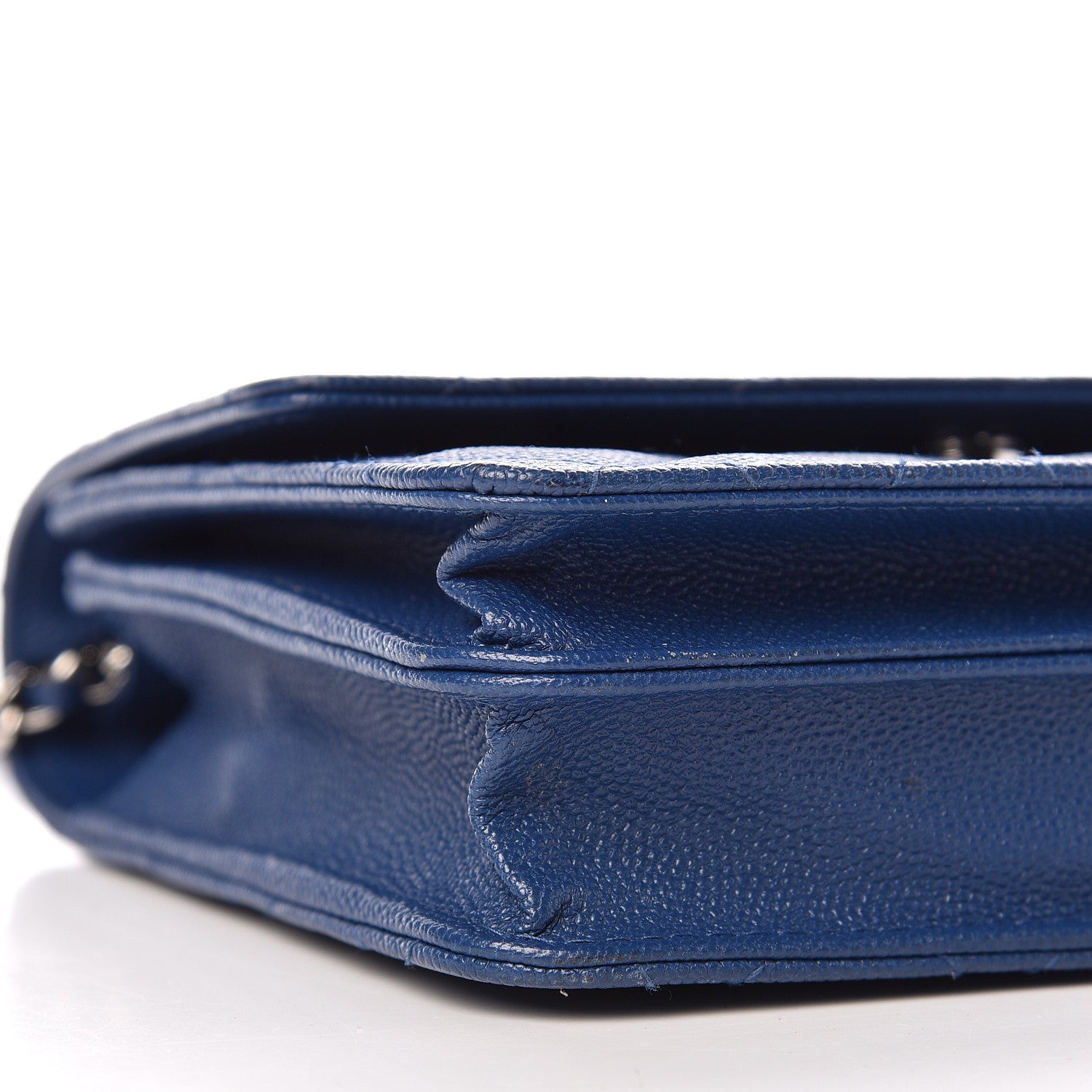 Chanel Caviar Quilted Square Wallet On Chain WOC Navy 5 of 10