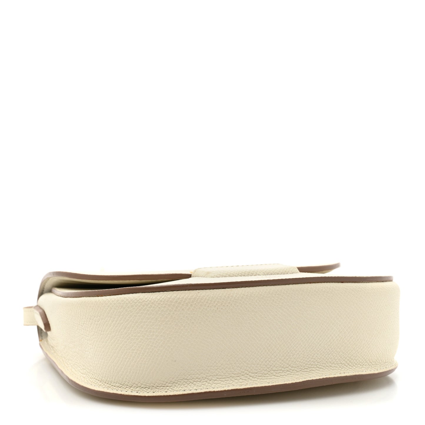 Grained Calfskin Small Trotteur White