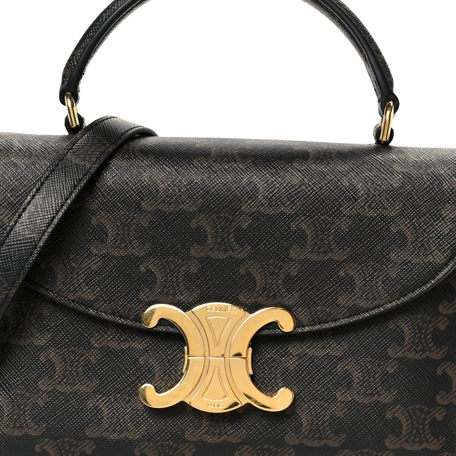 Celine Triomphe Canvas Teen Nino Tan 7 of 10