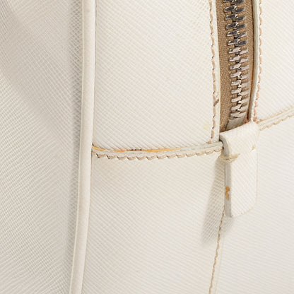 Prada Saffiano Lux Petite Bowler Talco White 4 of 12