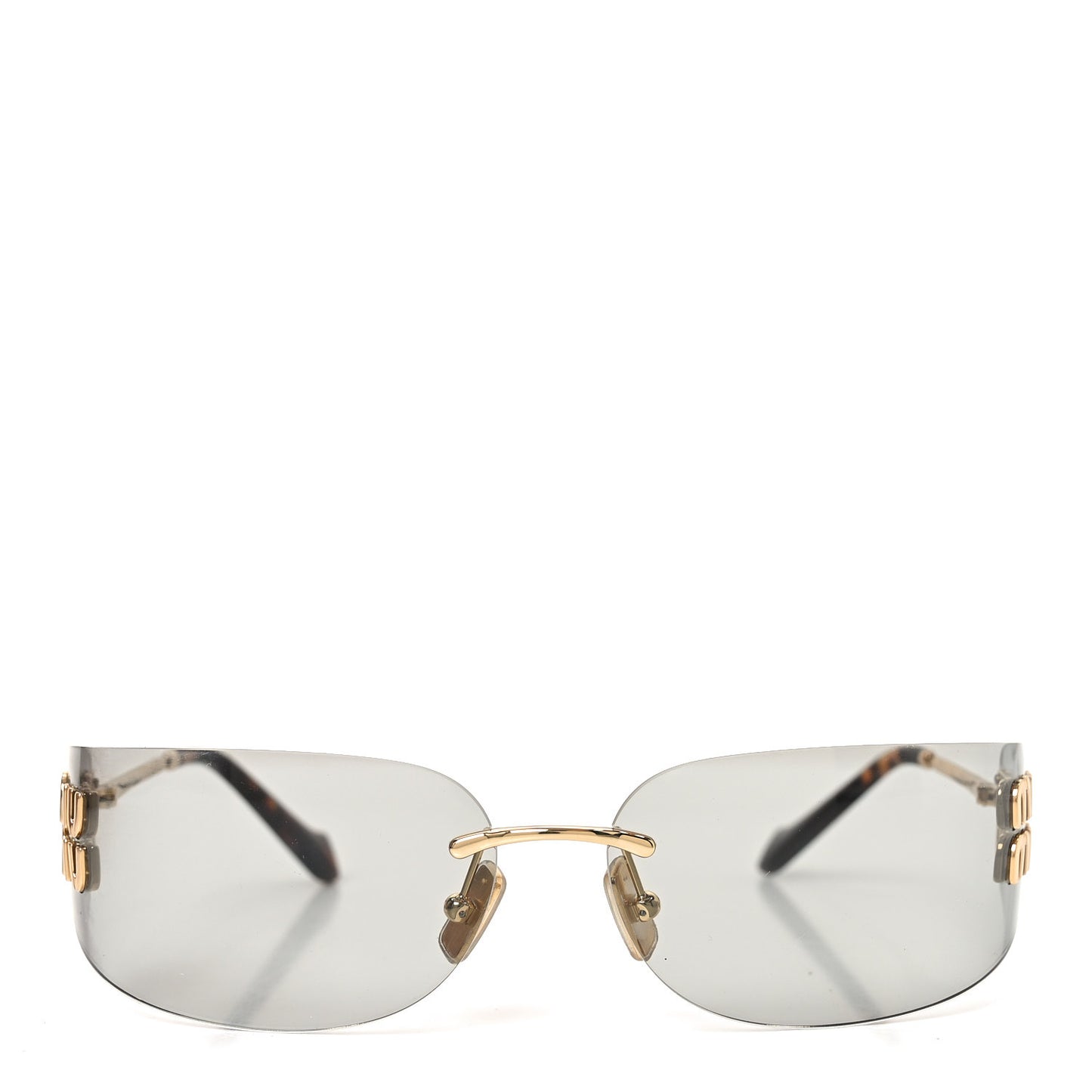 Metal Aube Sunglasses SMUA51 Gold Tortoise