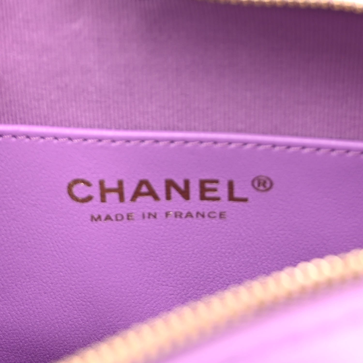 Chanel Lambskin Quilted CC In Love Heart Bag Purple 5 of 9