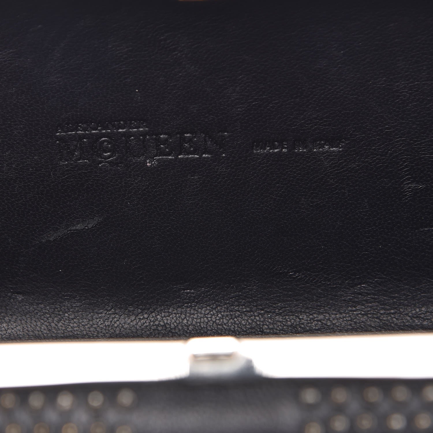 Alexander McQueen Nappa Studded Britannia Skull Box Clutch Black 6 of 9