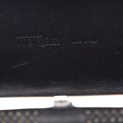 Alexander McQueen Nappa Studded Britannia Skull Box Clutch Black 6 of 9