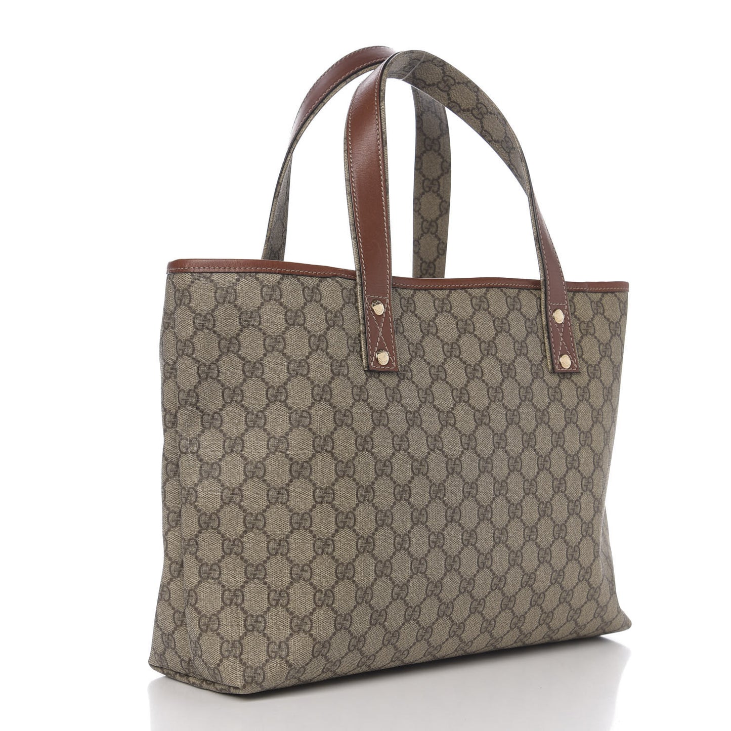 GG Plus Monogram Medium Signature Web Loop Tote Brown