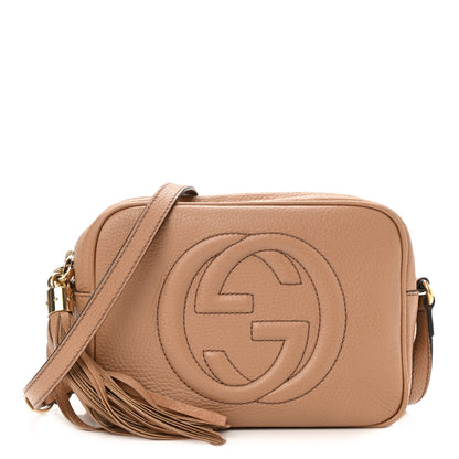 Gucci Pebbled Calfskin Small Soho Disco Bag Camelia 1 of 11