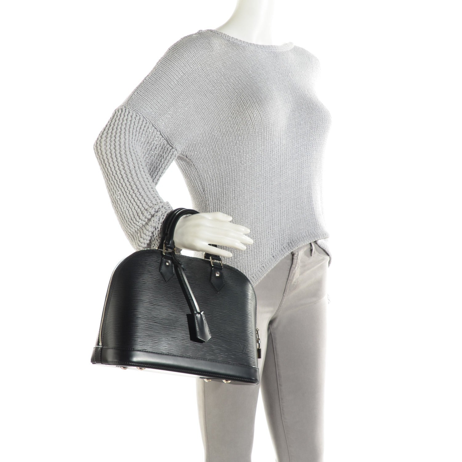 Louis Vuitton Epi Alma PM Black 2 of 9