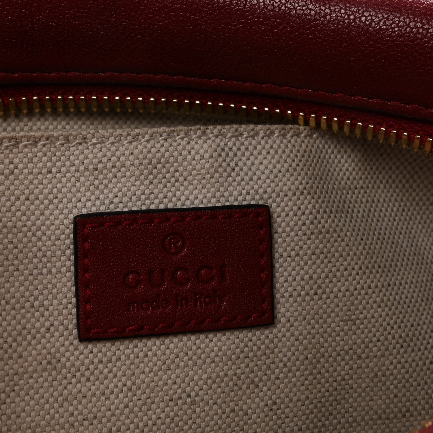 Gucci Sakai Be Green Calfskin Diagonal Stitched Small Blondie Shoulder Bag Rosso 6 of 10