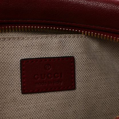 Gucci Sakai Be Green Calfskin Diagonal Stitched Small Blondie Shoulder Bag Rosso 6 of 10