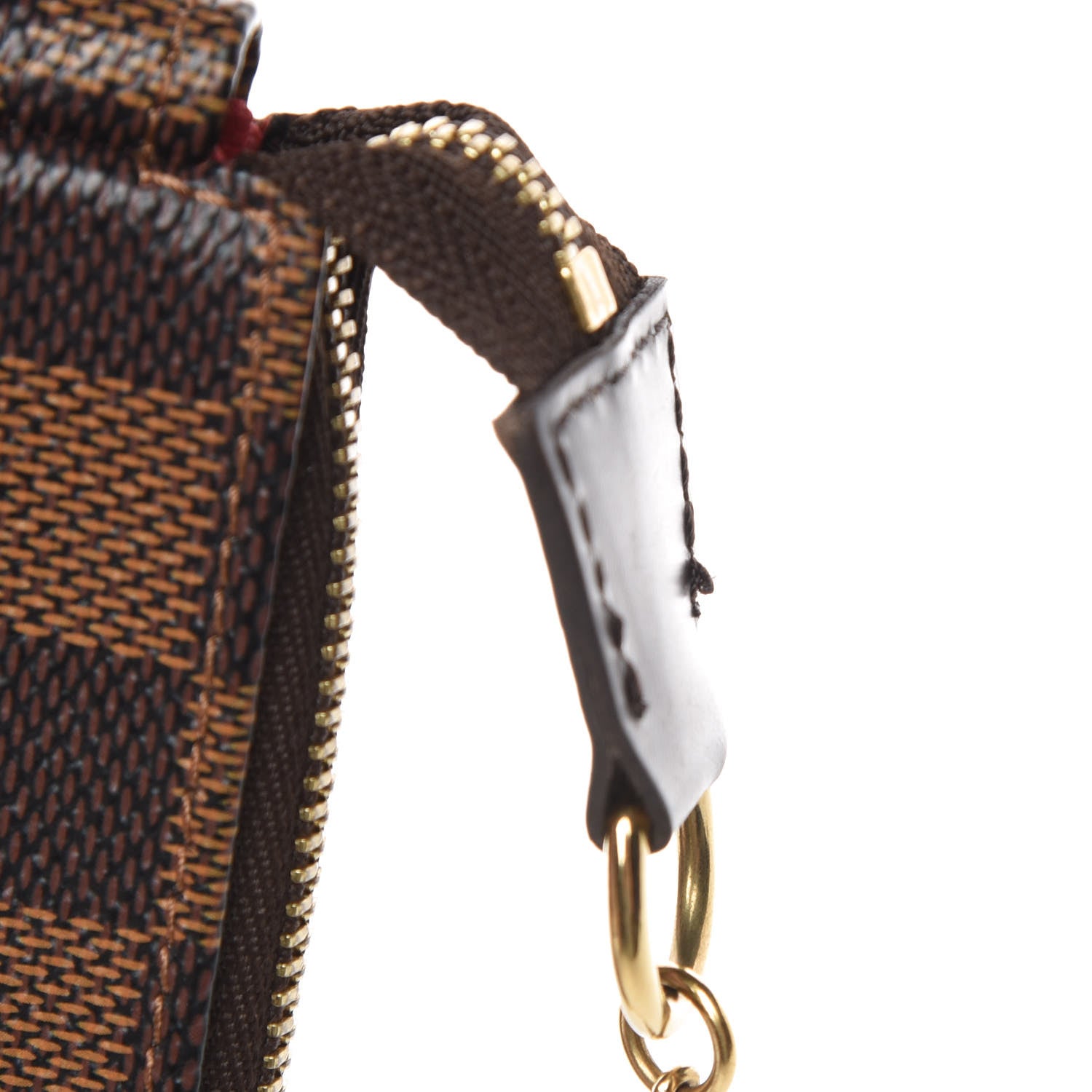 Louis Vuitton Damier Ebene Complice Trunks and Bags Mini Pochette Accessories Red 8 of 9