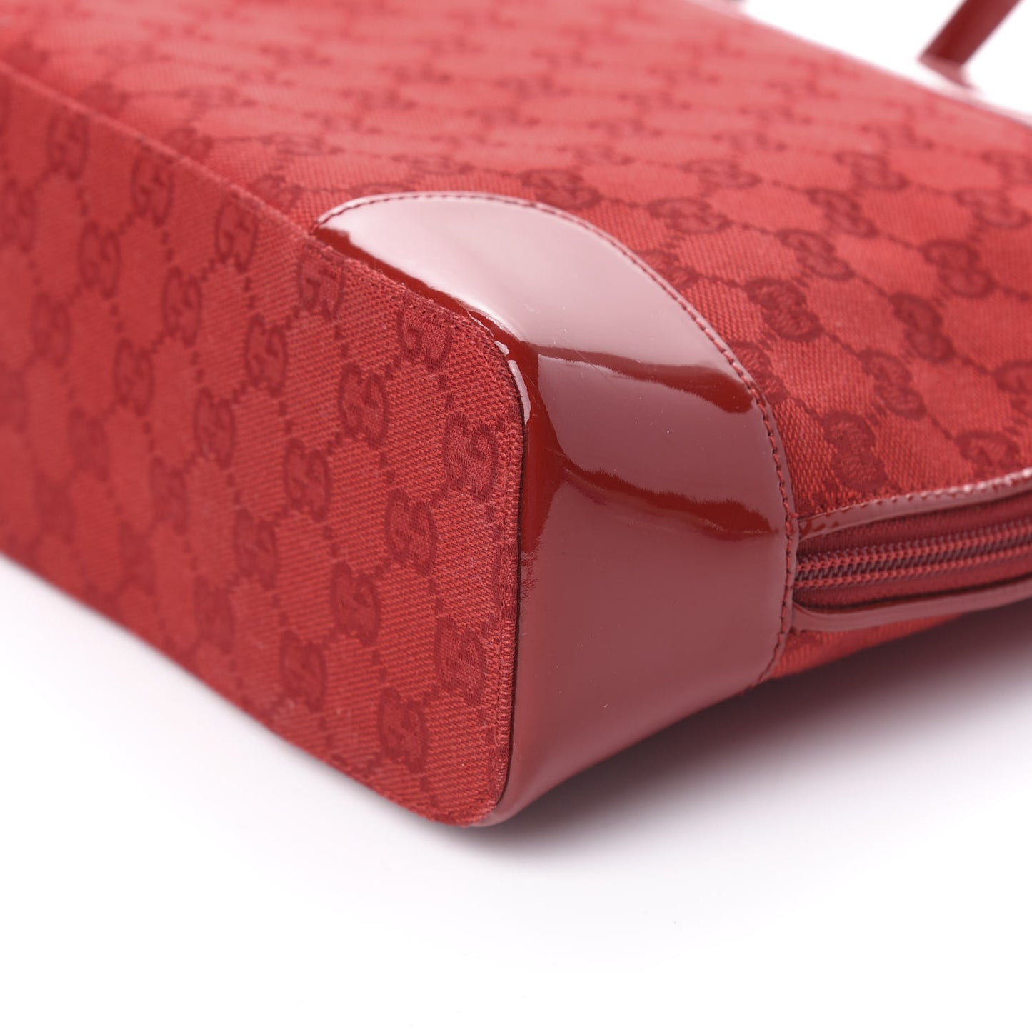 Patent Guccissima Tote Red