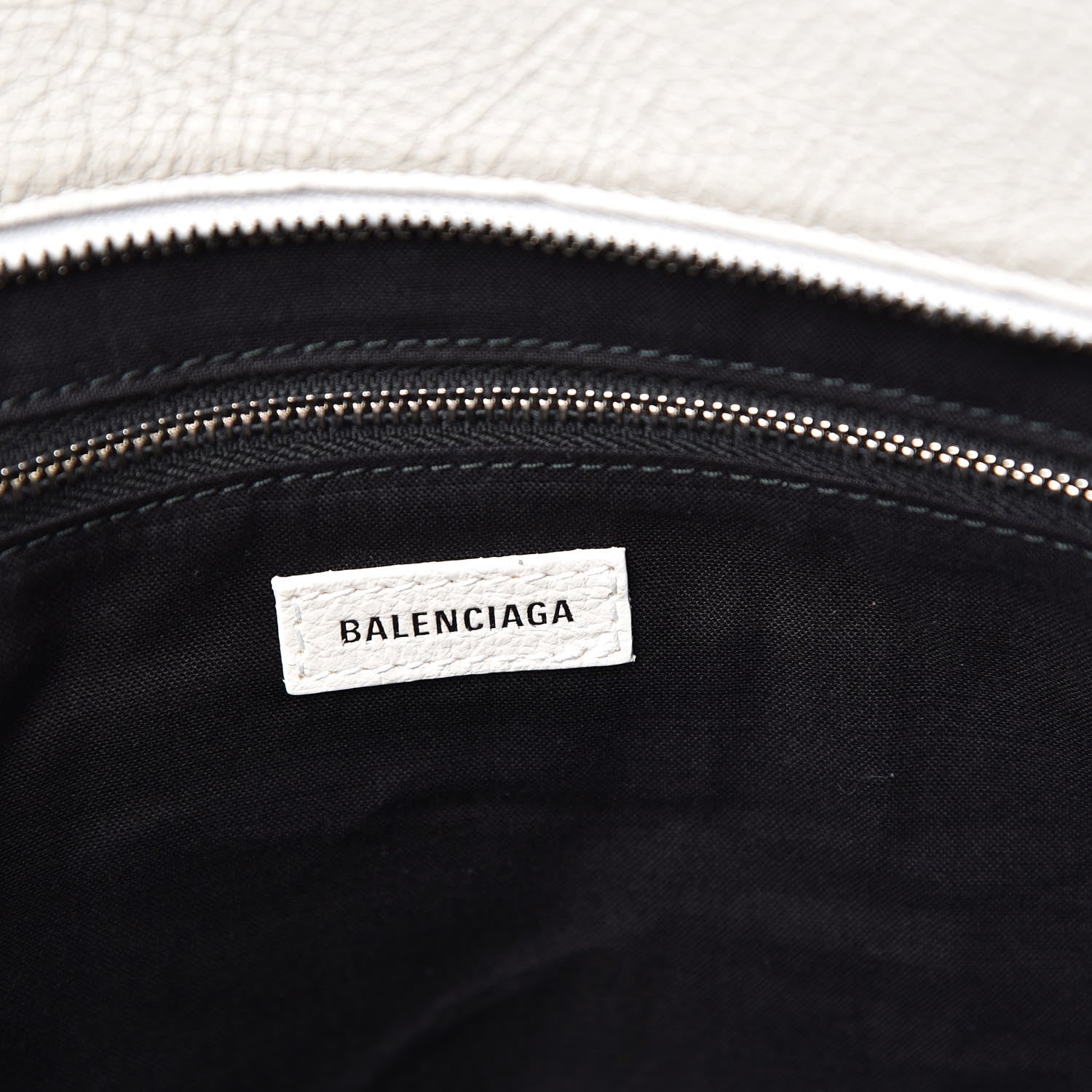 Balenciaga Calfskin Logo Medium Shopping Tote White 8 of 10