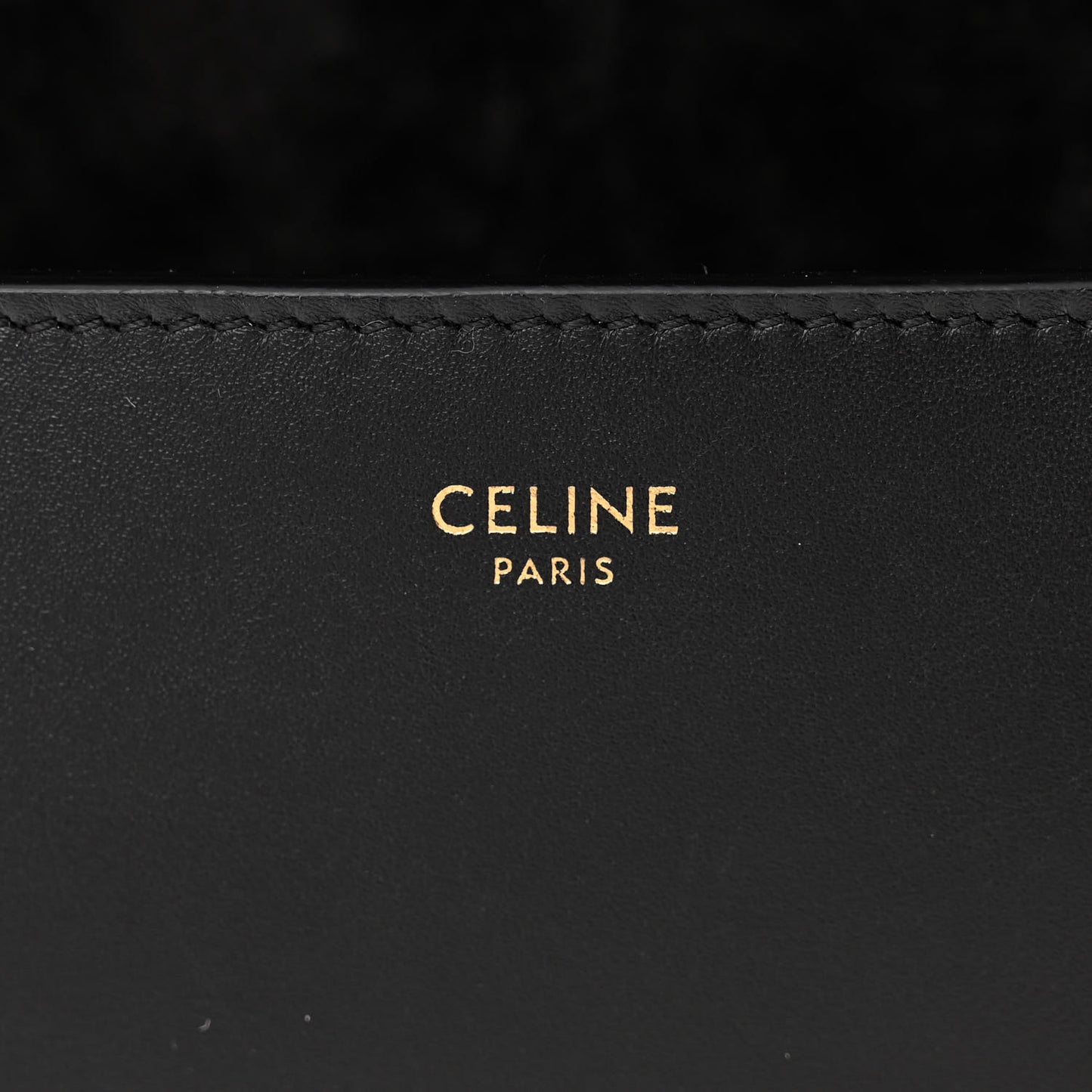 Smooth Calfskin Cuir Triomphe Folco Crossbody Bag Black