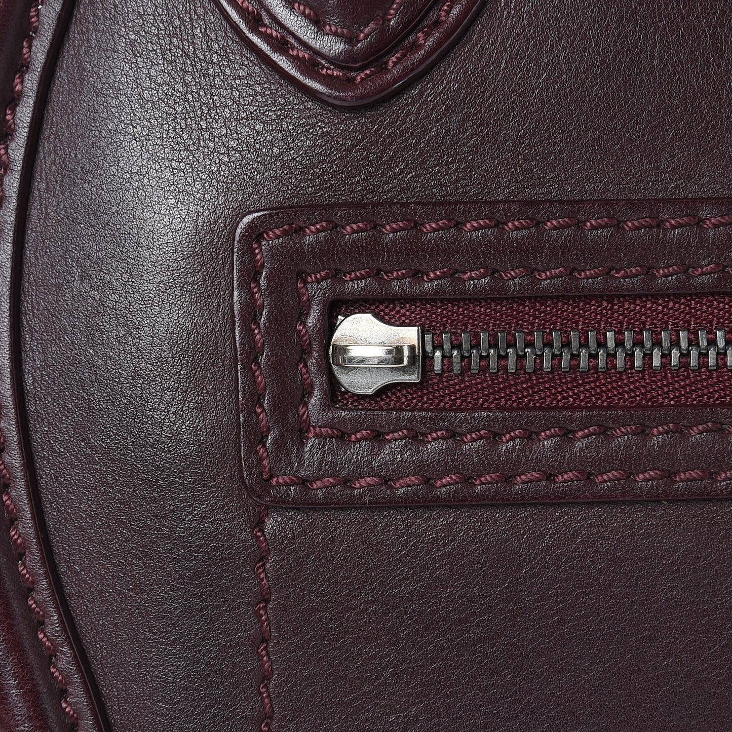 Smooth Calfskin Nano Luggage Burgundy