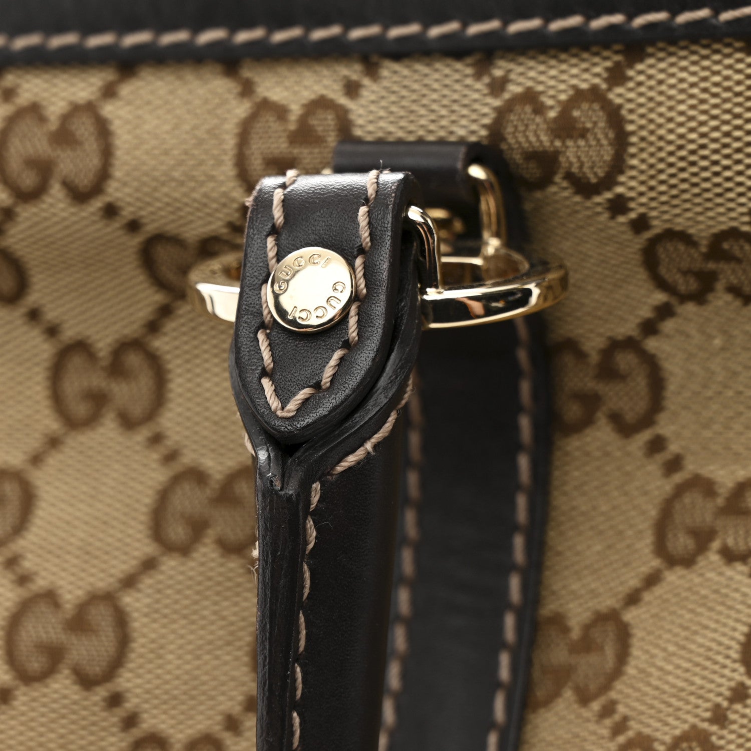 Gucci Monogram Small Lovely Heart Tote Dark Brown 12 of 14