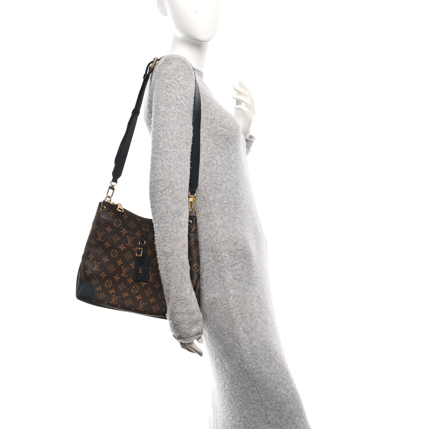 Louis Vuitton Monogram Odeon MM Black 2 of 9