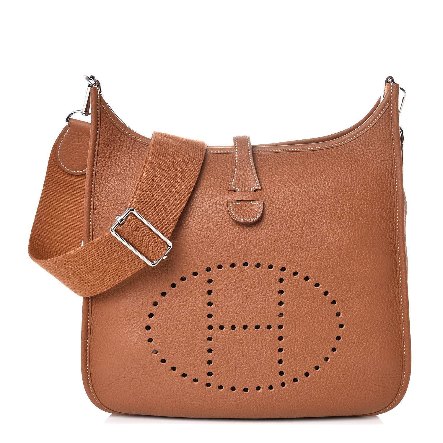 Hermes Taurillon Clemence Evelyne III PM Gold 1 of 8