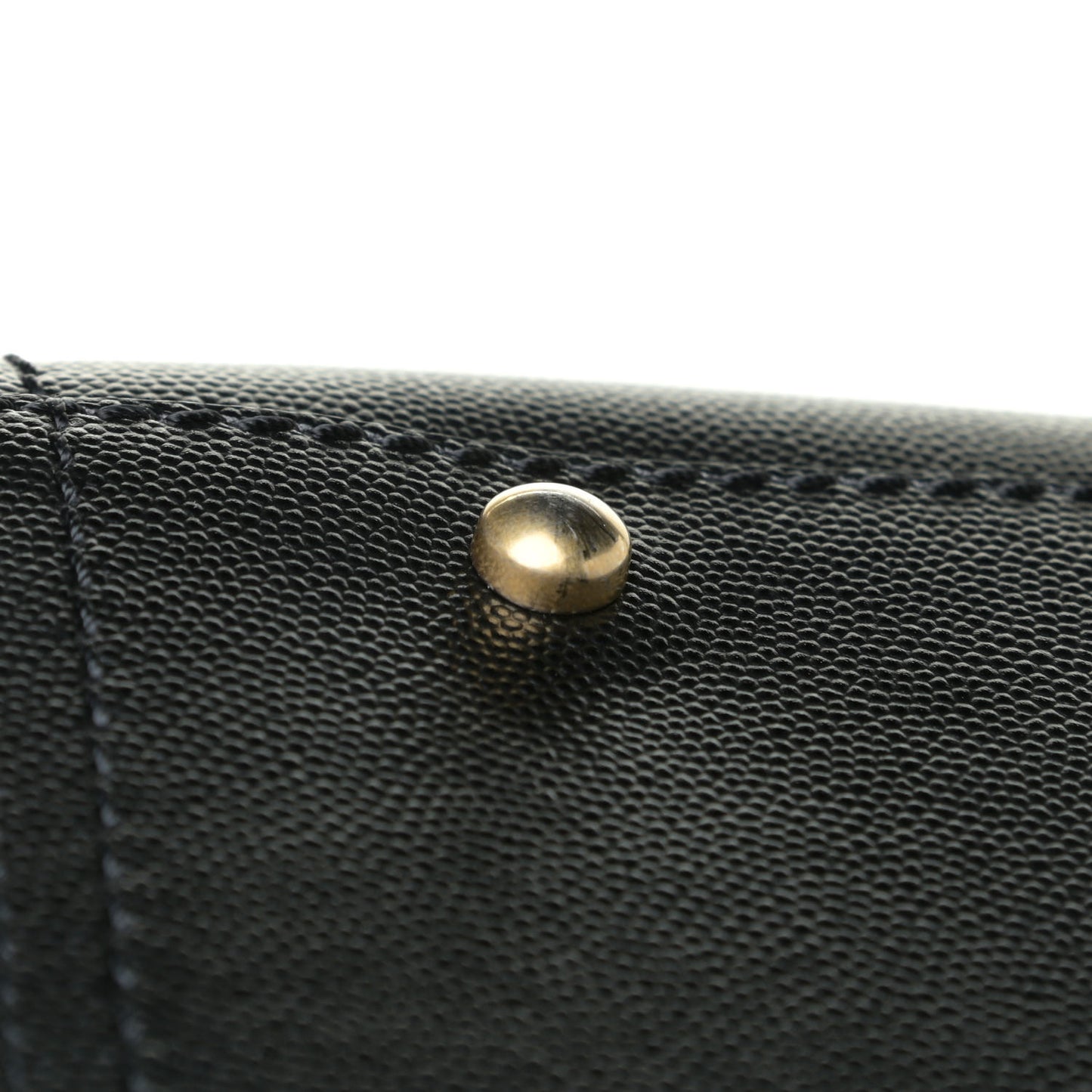 Caviar Small Studded Deauville Tote Black