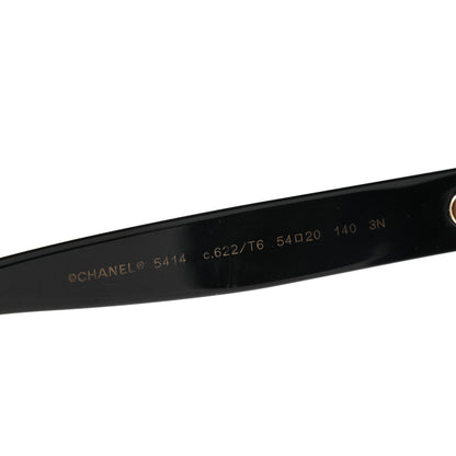 Chanel Acetate CC Butterfly Sunglasses 5414 Black 4 of 6