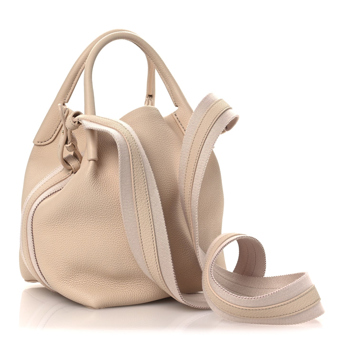 Grained Calfskin Small Bale Bag Marble
