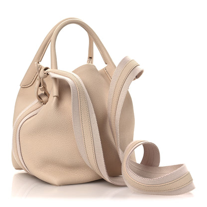 Loro Piana Grained Calfskin Small Bale Bag Marble 4 of 11
