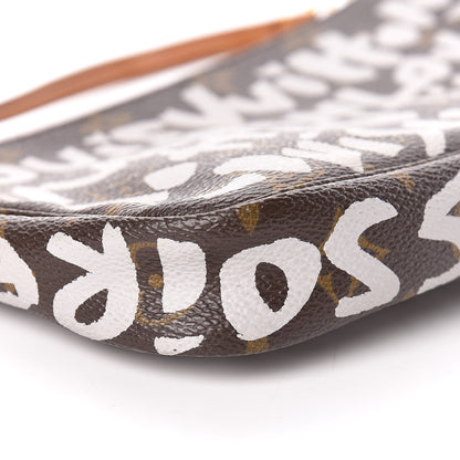 Louis Vuitton Monogram Graffiti Pochette Accessories Silver 6 of 10